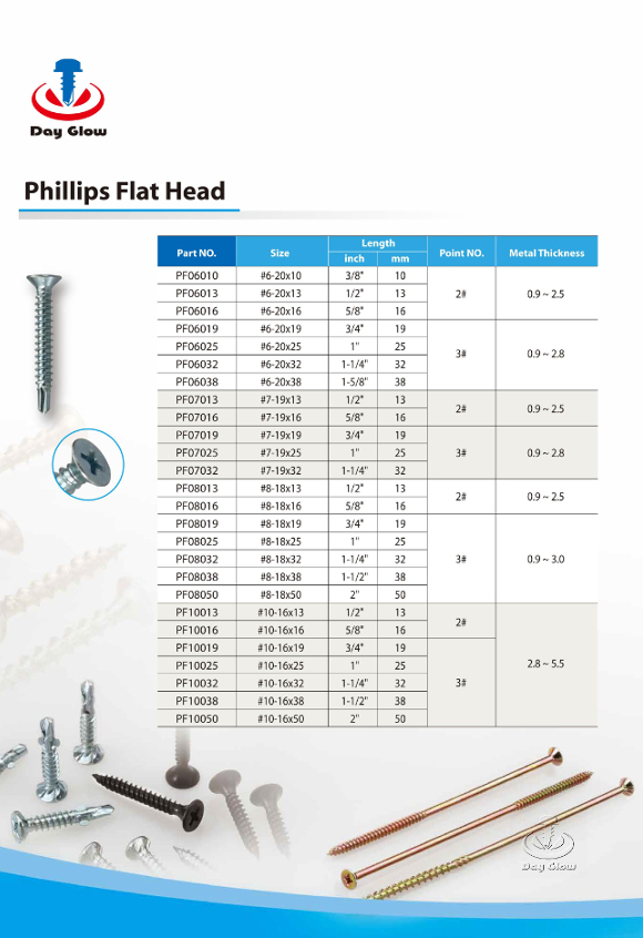 Phillips Flat-Head Self-tapping Screw