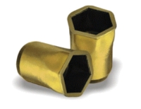 Half-Hexagon with Small Flange Hex Flange, Hex Internal Hole, Open End