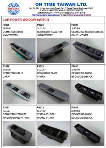 SUZUKI Power Window Switch