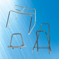 金属椅子椅背+底座铁管支架