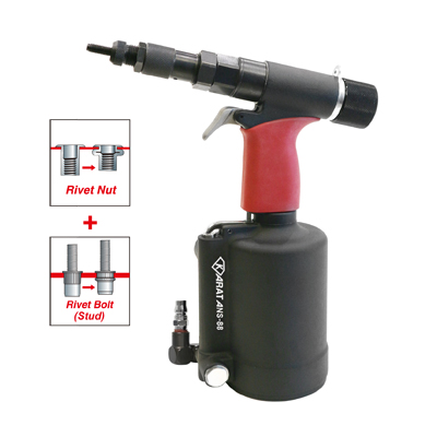 KARAT ANS-88 Industrial Heavy-Duty Semi-Auto Air-Hydraulic Rivet Nut Tool