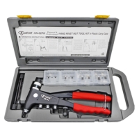 KARAT HN-62MPKP Industrial Premium Extra Long Type Quick-Change Design Hand Rivet Nut Tool Kit