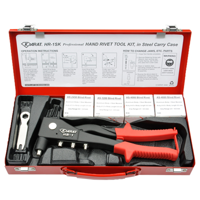 KARAT HR-1SKC Industrial Compact Size Hand Riveter Kit