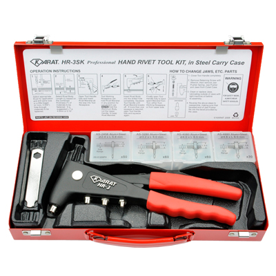 KARAT HR-3SKP Industrial Compact Size Hand Riveter Kit