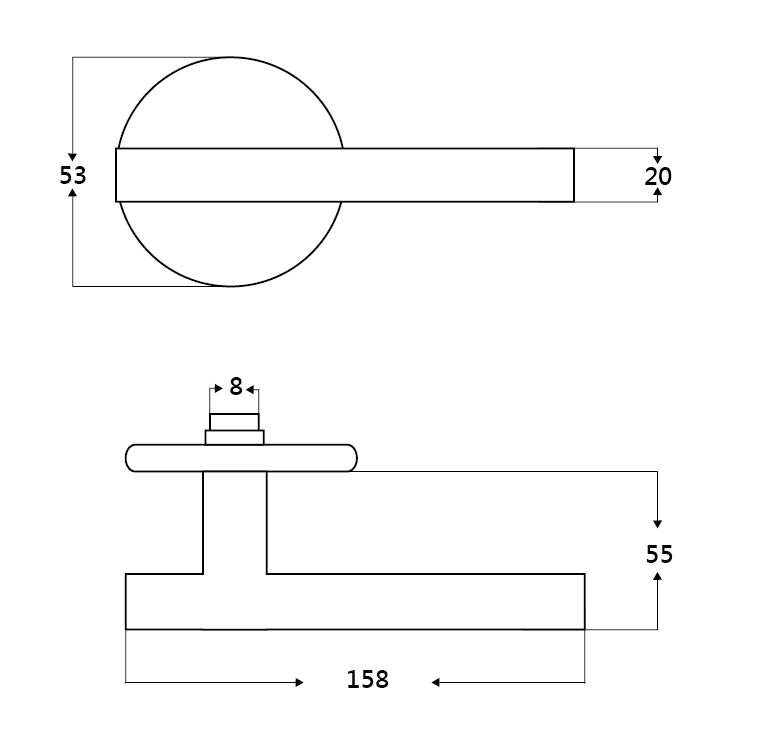 Coating Lever Handle