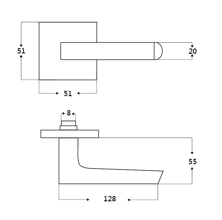 Coating Lever Handle