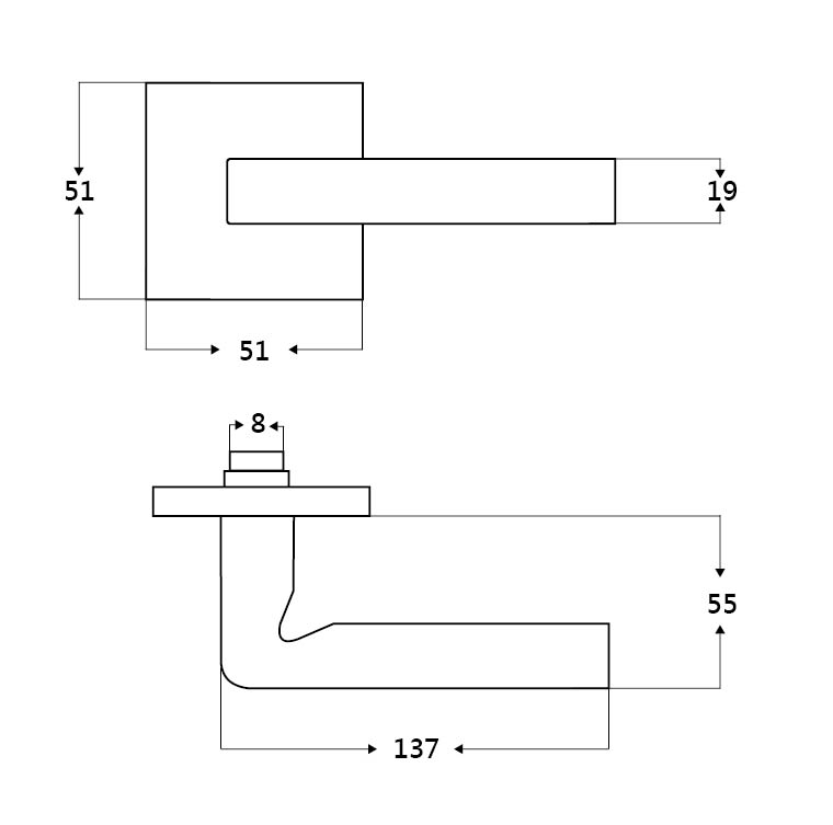 Coating Lever Handle