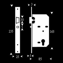 Mortice Classroom Lock