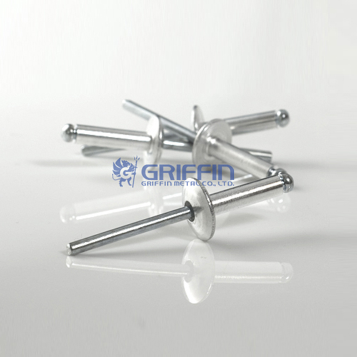 Large Flange, Aluminium Alloy Rivets With Steel Mandrels Large Flange, Aluminium Alloy Rivets With Steel Mandrels