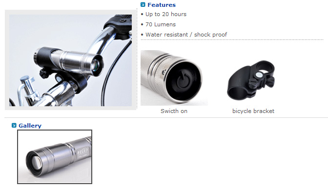 LED Torch, LED Bike Torch