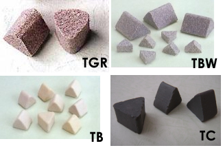 Equilateral-triangular Grinding Stones