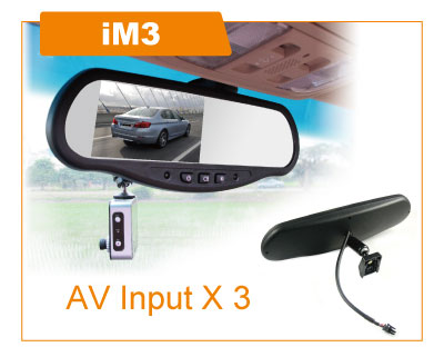 i Mirror for Driving Recorder  (AV Input X 3)