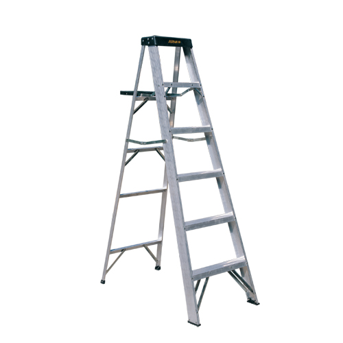 Aluminum Single Sided Step Ladder (Loading Capacity: 250lbs / 225lbs) Aluminum Single Sided Step Ladder (Loading Capacity: 250lbs / 225lbs)