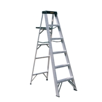 Aluminum Single Sided Step Ladder (Loading Capacity: 250lbs / 225lbs)
