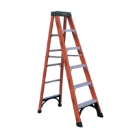 Fiberglass Single Sided Step Ladder (Loading Capacity: 300lbs)