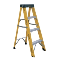Fiberglass Single Sided Step Ladder (Loading Capacity: 250lbs)