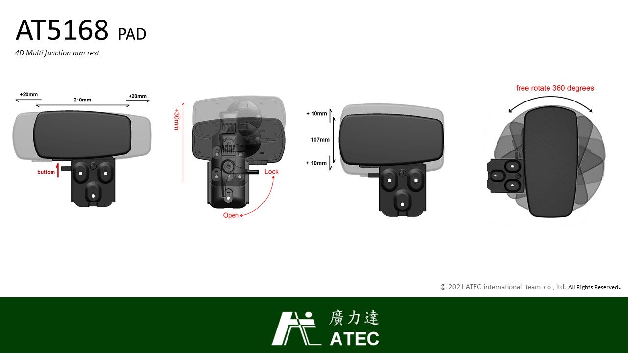 4D 多功能扶手