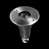 Asymmetrical high power LED inground light