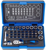 39pcs 1/4’Dr. 60T Spline Socket Wrench And Bit Set