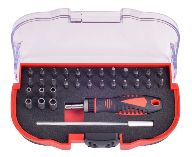 起子及精密起子组 32pcs Ratchet Screwdriver And Precision Bit Set