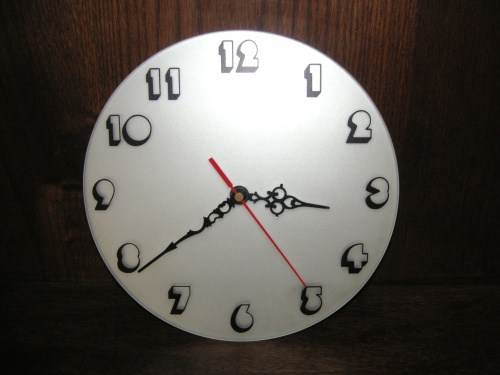Glass Quartz Clock - REVOLVING SHADOW Glass Quartz Clock - REVOLVING SHADOW
