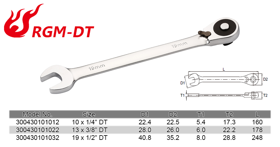 DT Combination Reversible Ratchet Wrench