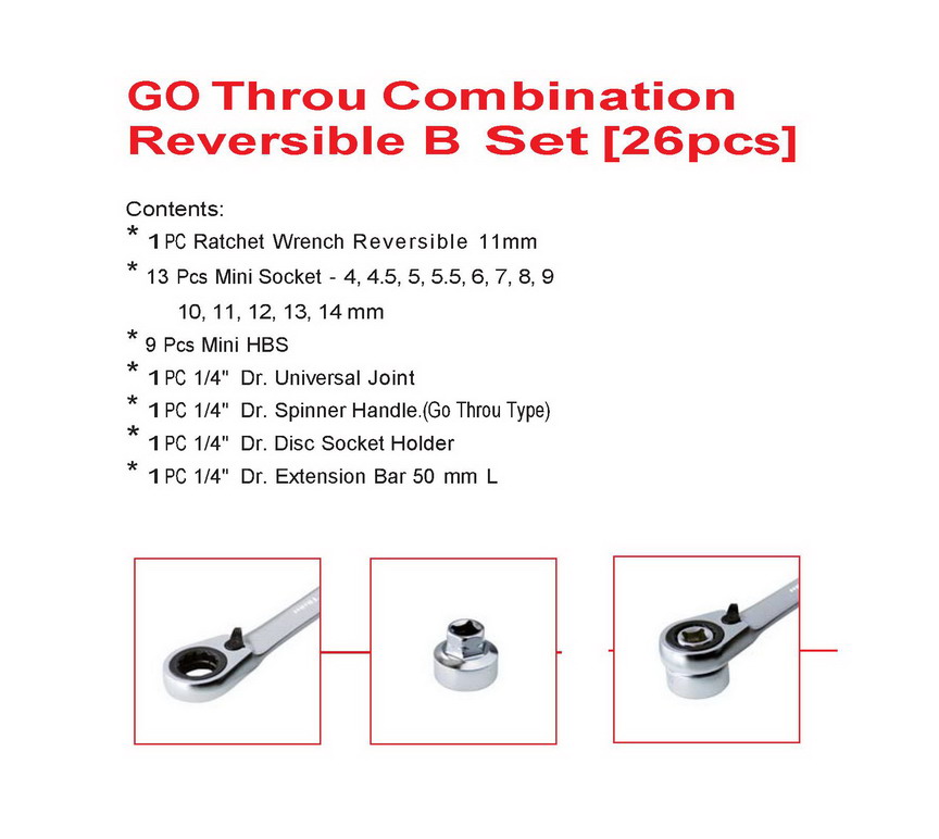 GO Throu Combination Reversible B set(26 pcs)