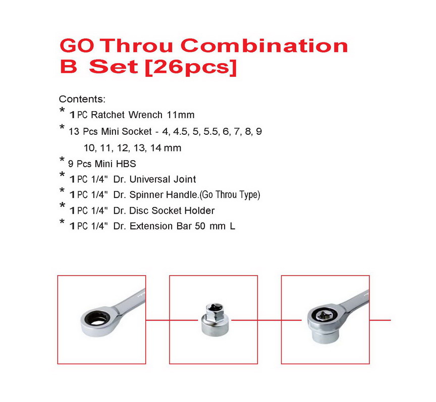 GO Throu Combination B set (26 pcs)