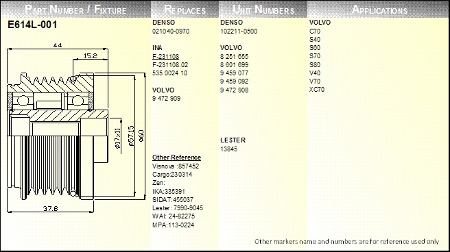 E614L-001 (OAP)