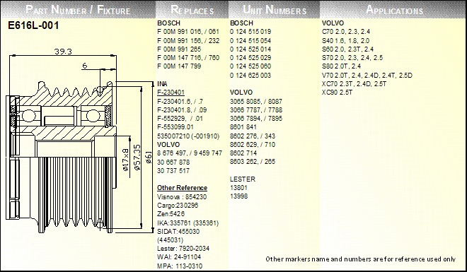 E616L-001 (OAP)