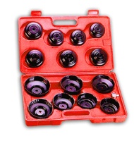 15PCS CUP TYPE OIL FILTER WRENCH SET