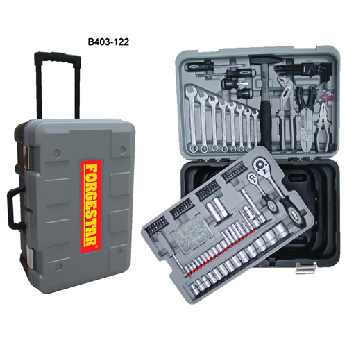 122PC Mechanic's Tool Set With Rolling Tool Box