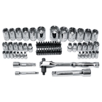 63pc 3-in-1 Ratchet & Socket Set