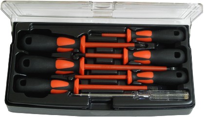 7 Pcs 1000v Insulated Screwdriver Set (Slotted & Phillips) 7 Pcs 1000v Insulated Screwdriver Set (Slotted & Phillips)