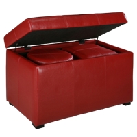 Storage with 2 small Ottoman