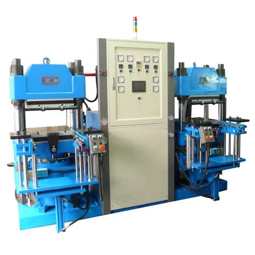 Rubber hot-press forming & vulcanizing machine Rubber hot-press forming & vulcanizing machine