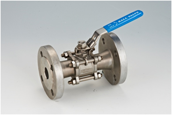 3 pcs. Flange Ball Valve