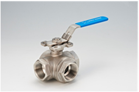 3 Way S/S316 (L & T PORT ) Screwed End Ballvalve 3 Way S/S316 (L & T PORT ) Screwed End Ballvalve