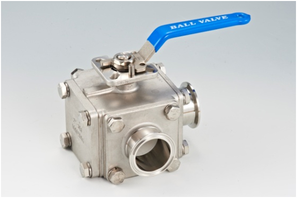 3 Way Sanitary Ball Valve