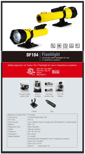 DF104 Safety Flashlights