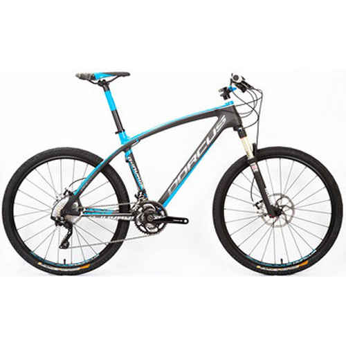 D-INVADER Carbon Mountain Bike (matte black + blue)