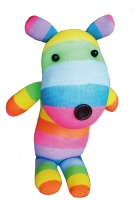 DIY sock dolls (rainbow bear)