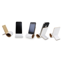 Wooden foldable cell phone holder