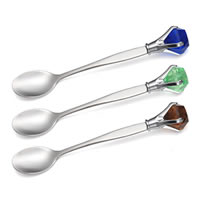 3-pc Coffee Spoon w/ Ornamented Handle Set