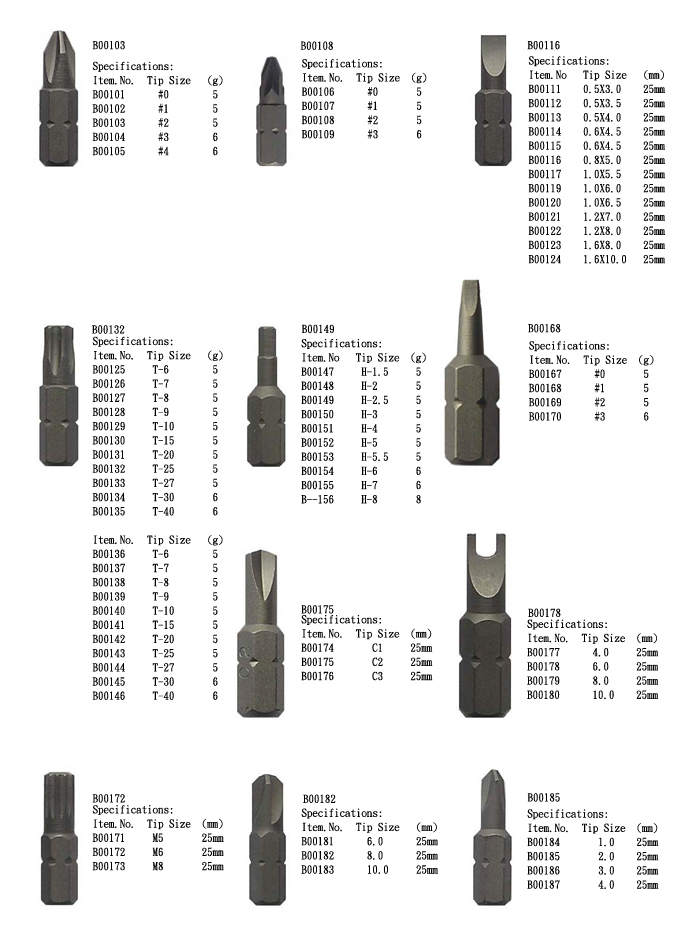 Bit/Power Bits/Adapters