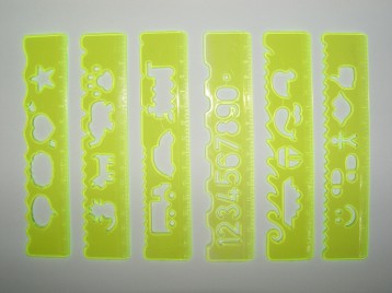 15cm Stencil Ruler Set 15cm Stencil Ruler Set