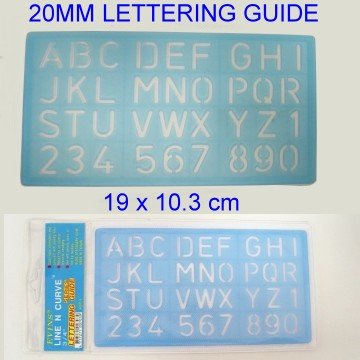 20mm Lettering Guide 20mm Lettering Guide