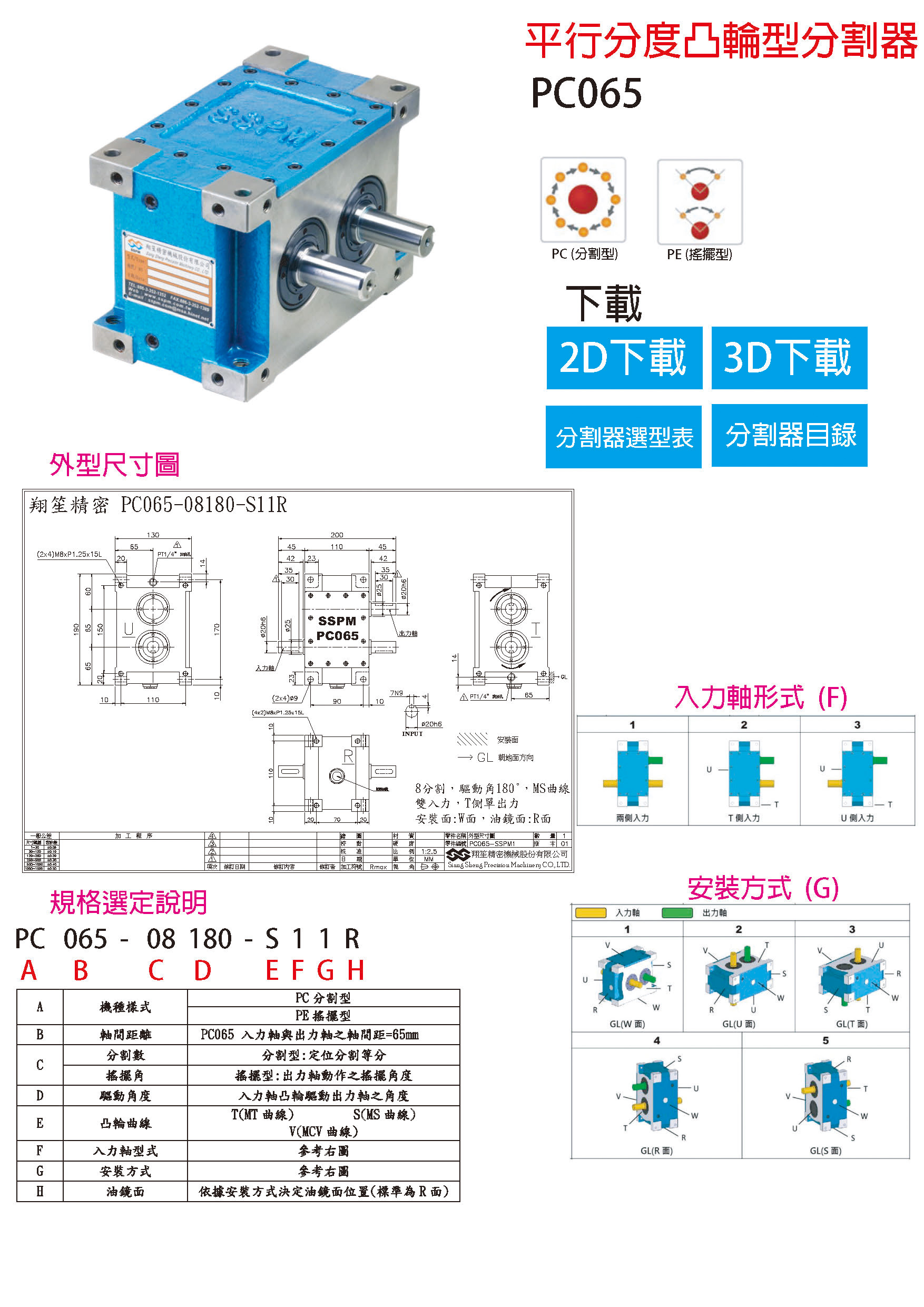 Parallel Cam Indexer