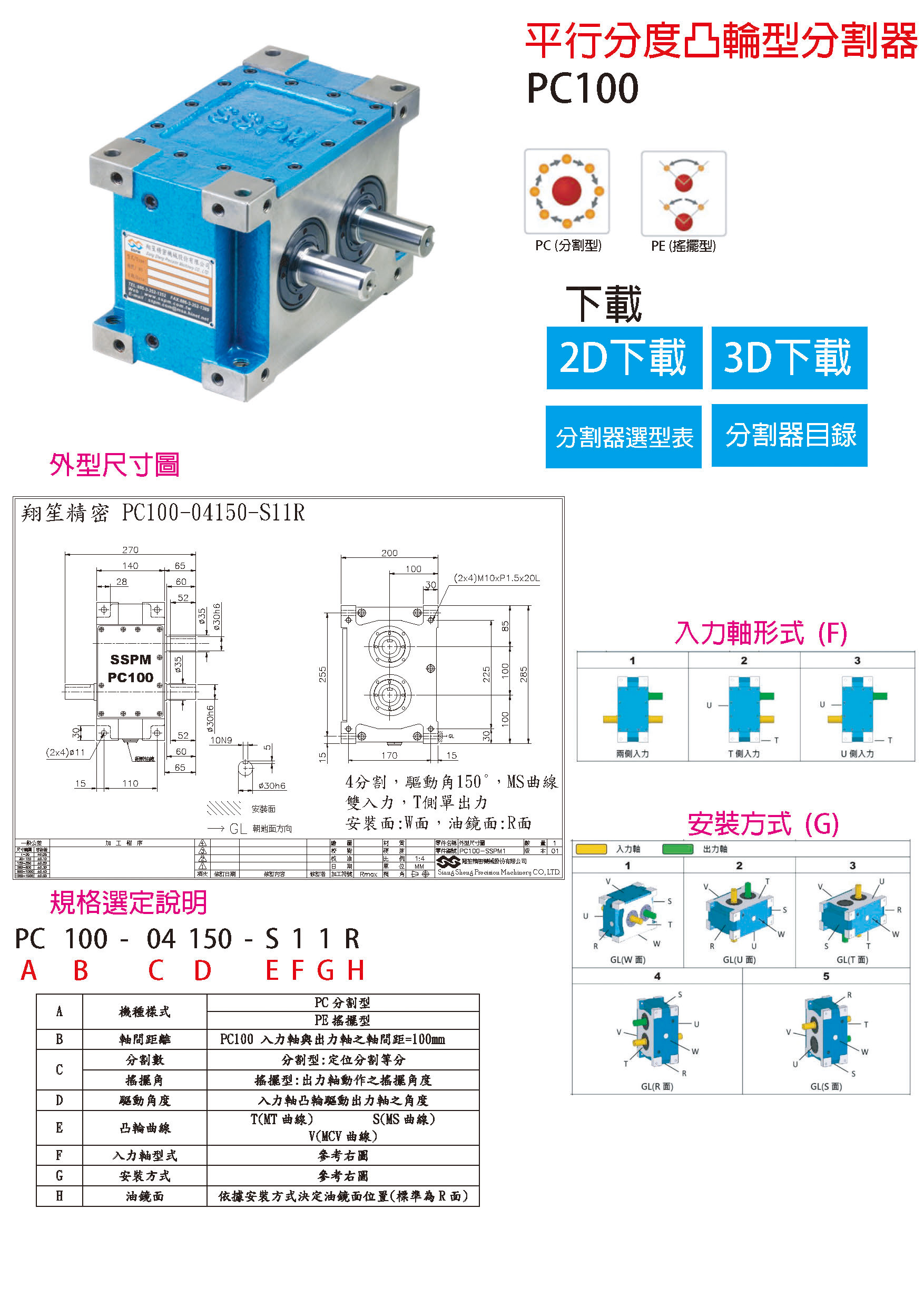 Parallel Cam Indexer