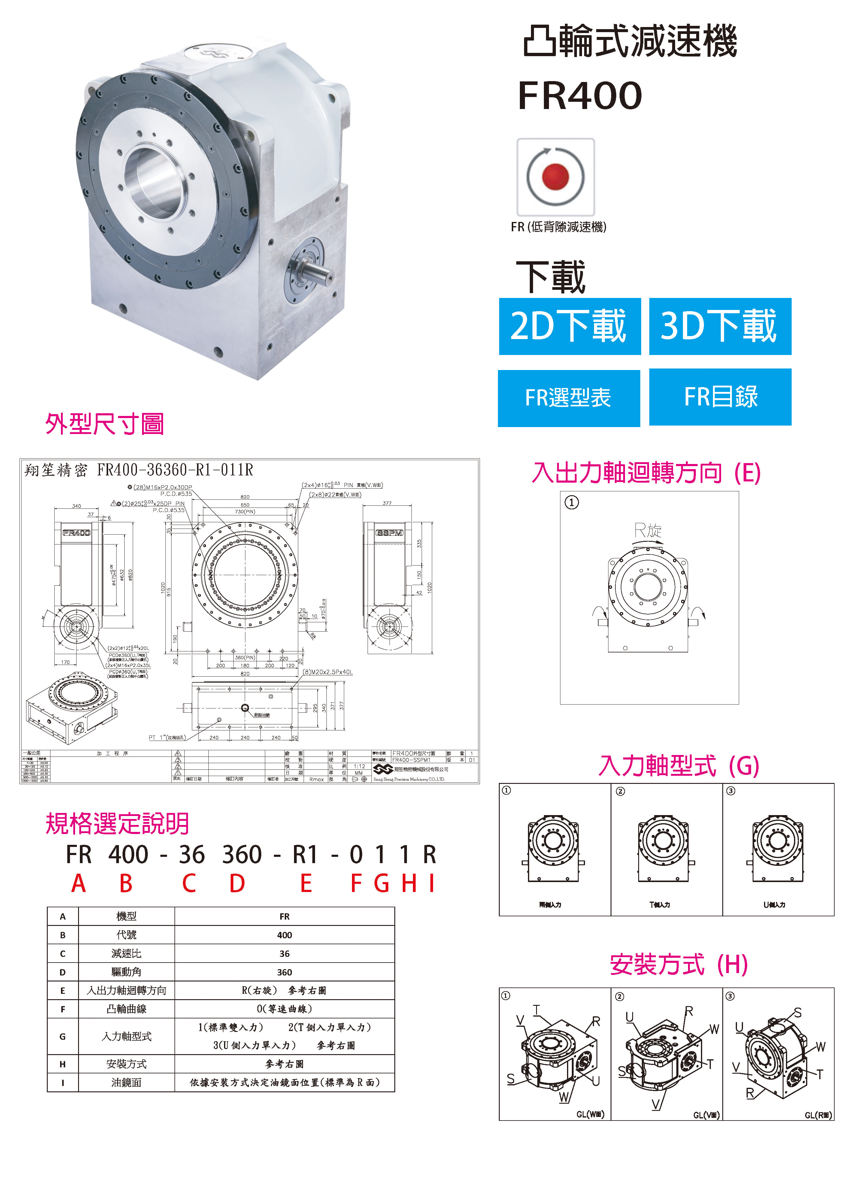 凸轮式减速机